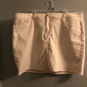 CJ Banks white skort